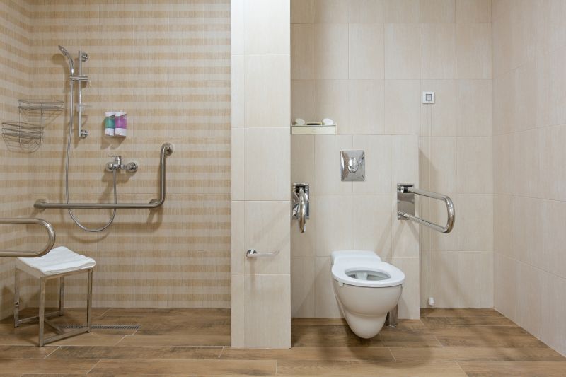 Compact Shower with Space-Saving Fixtures